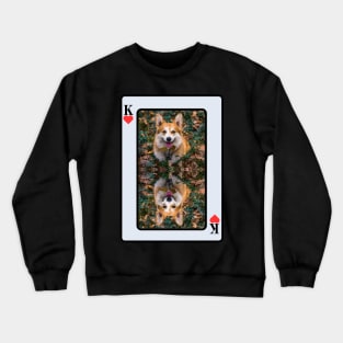 Corgi King Of Hearts Crewneck Sweatshirt